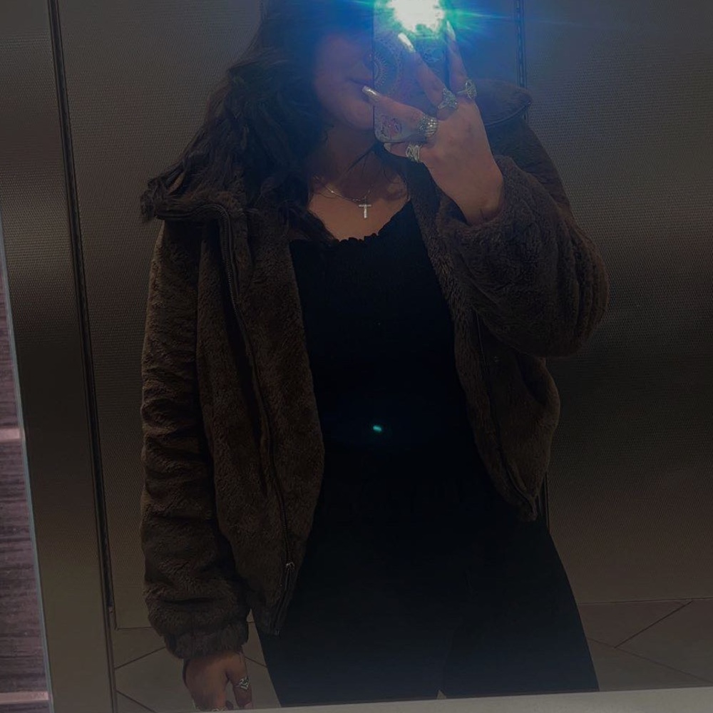 Brown soft warm coat